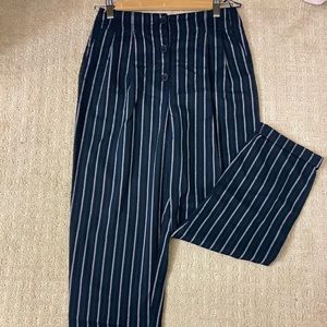 Topshop Highwaisted Striped Trousers